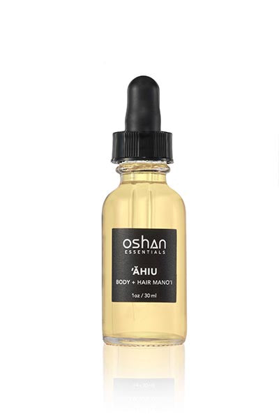 ahiu body and hair oil hawaiian sandalwood pikake jasmine ylang ylang cardamom