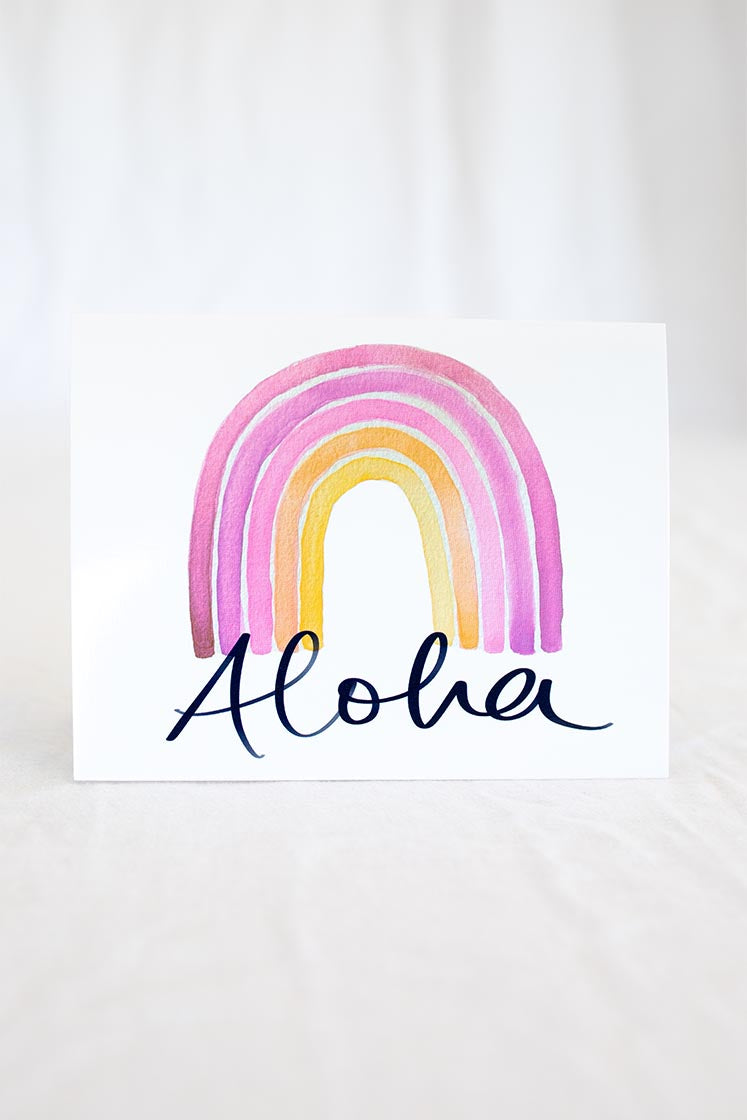 Card - Aloha Rainbow