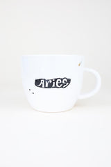 aries mermaid zodiac ceramic mug black and white wings hawaii thumbnail