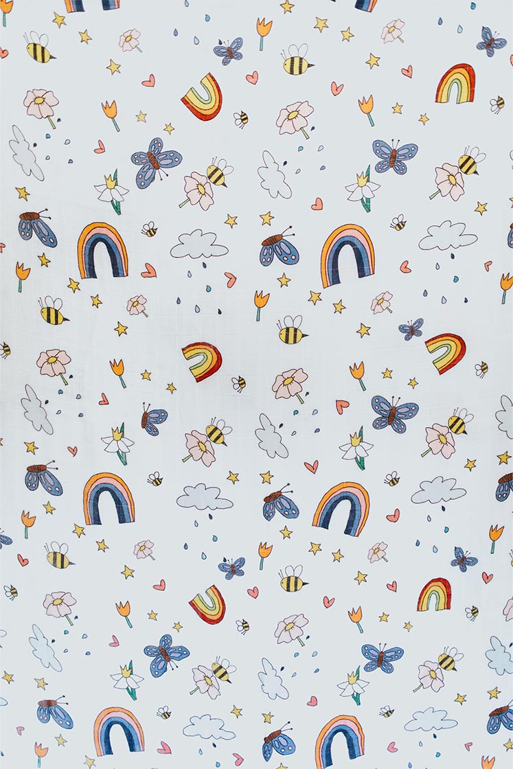 Baby Swaddle - Butterflies and Bees