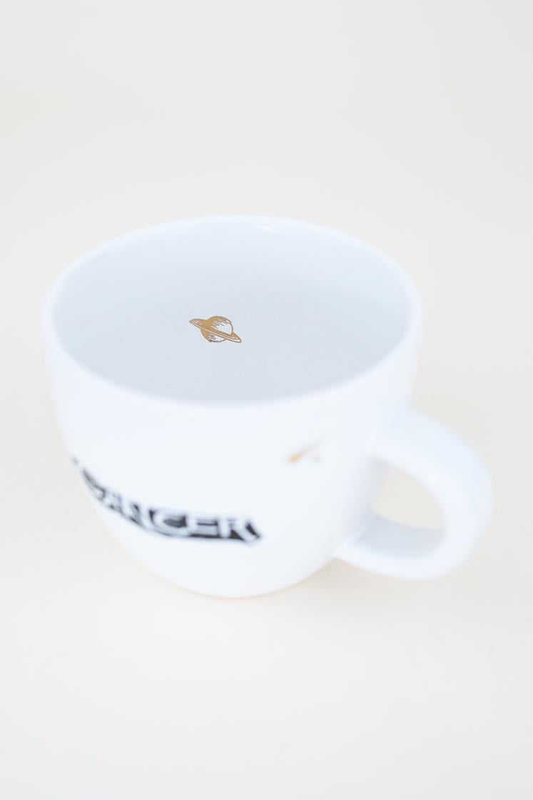 cancer mermaid zodiac ceramic mug black and white wings hawaii