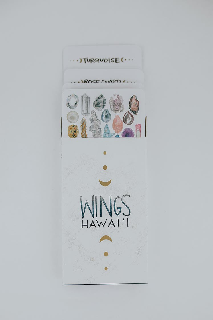 Wings Hawaii crystal card deck 