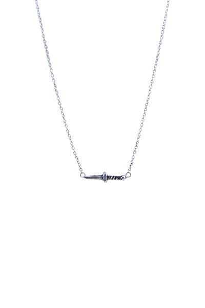 wings hawaii dagger sword necklace sterling silver 14 karat yellow gold fine minimal jewelry