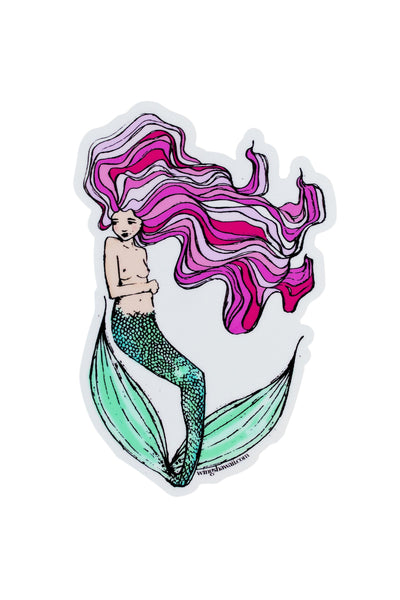 Floating Mermaid Sticker
