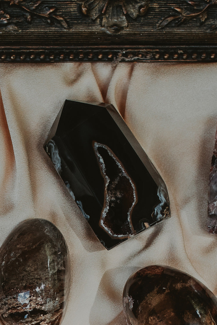 Quartz & Agate Geode Tower