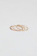 Wings Hawaii thin dainty stacking rings in 14k gold-filled. Fine jewelry handmade in Maui. 