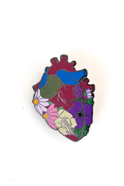 Enameled Pin - Garden Heart