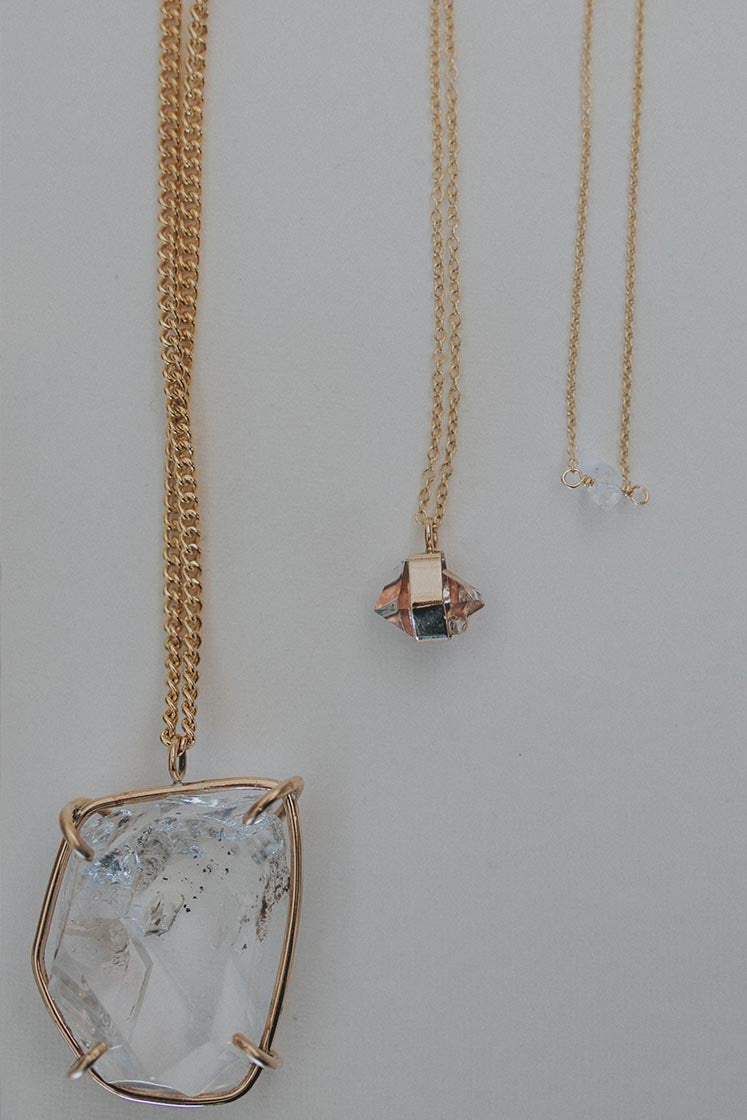 Tiny Herkimer Necklace