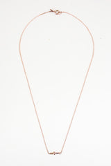 dagger necklace in rose gold thumbnail