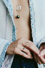 sterling silver or gold filled infinity wrap ring womens everyday jewelry hand made haiku maui wings hawaii classic simple minimal casual dressy thumbnail