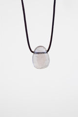 Leather Necklace - Smoky Quartz thumbnail