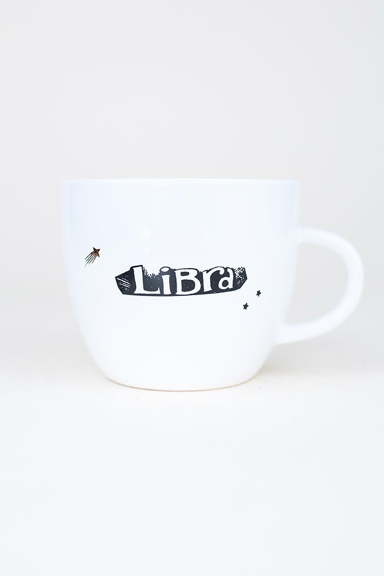 libra mermaid zodiac ceramic mug black and white wings hawaii