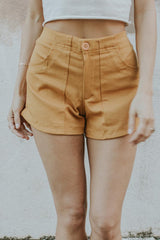 Retro Pocket Shorts - Marigold Twill thumbnail