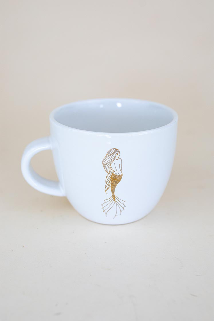 Virgo Mermaid Mug - Gold 16oz