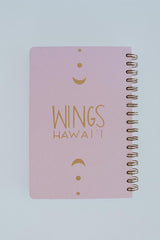 Wings Hawaii zodiac journal - dusty rose back  thumbnail