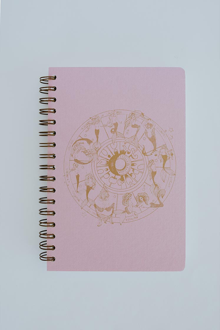 Wings Hawaii zodiac journal - dusty rose front