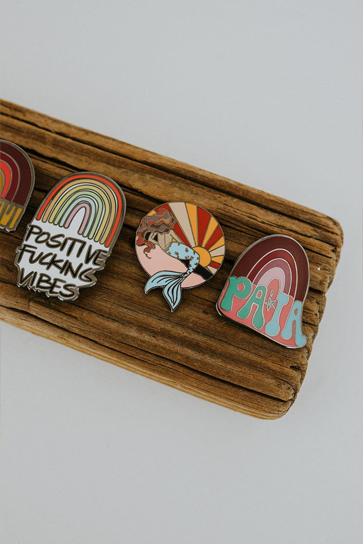 Enameled Pin - Paia Rainbow