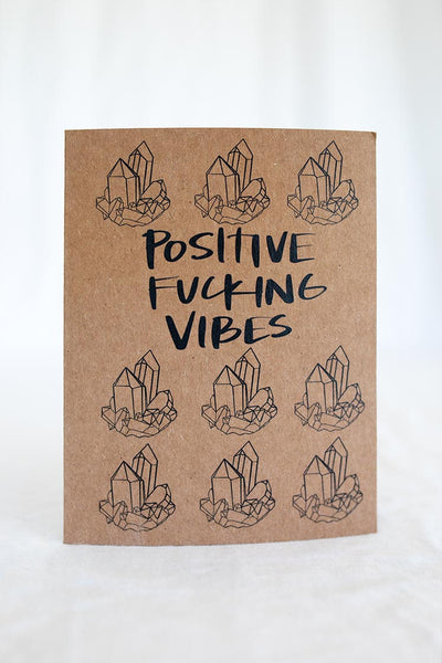 Card - Positive Vibes Crystals