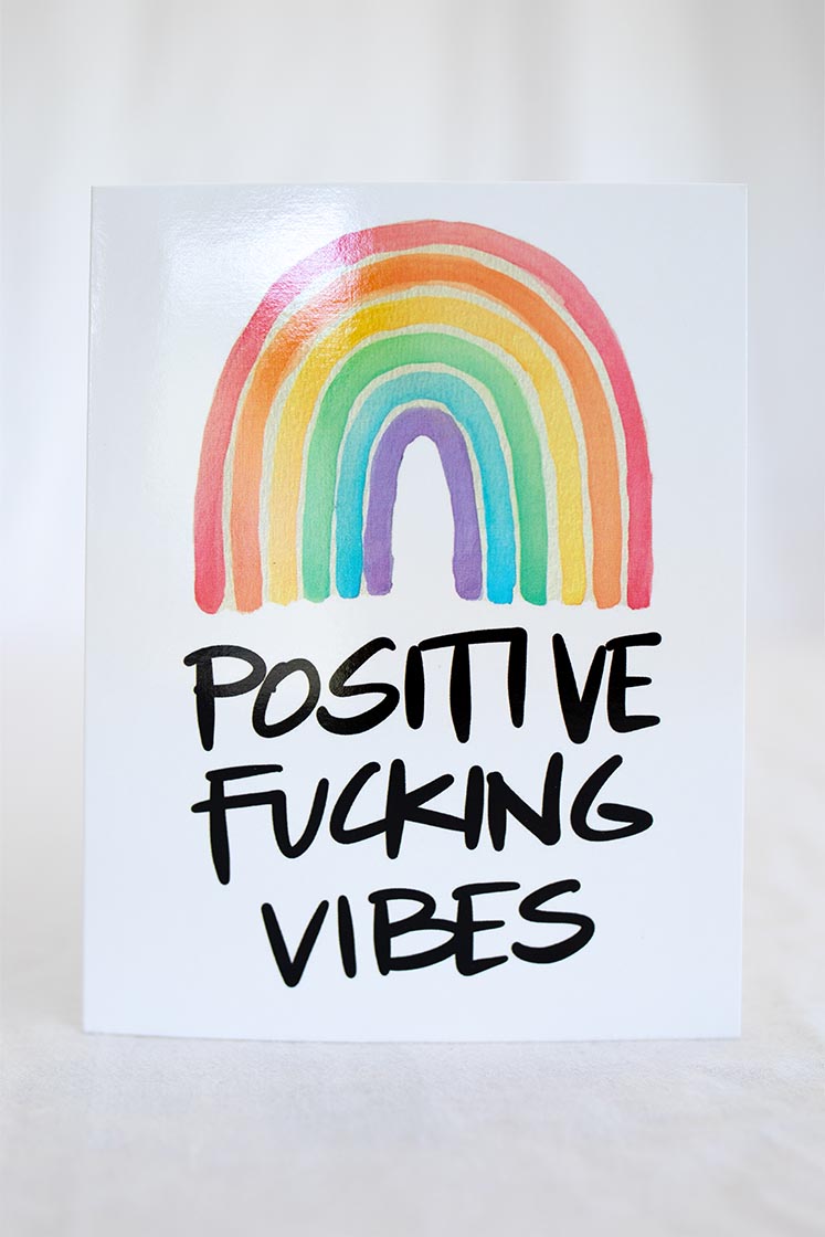 Wings Hawaii positive vibes greeting card