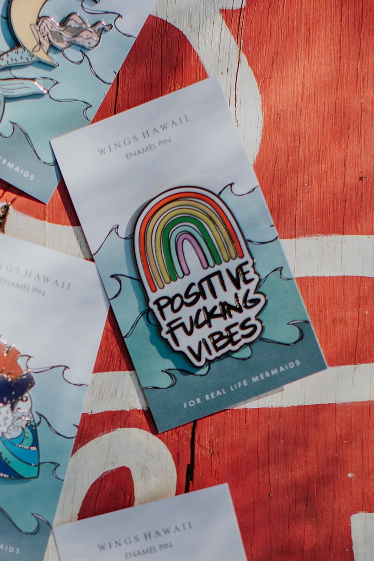 Enamel Pin - Positive Vibes