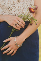 wings hawaii dagger sword ring sterling silver 14 karat yellow gold stacking minimal jewelry thumbnail