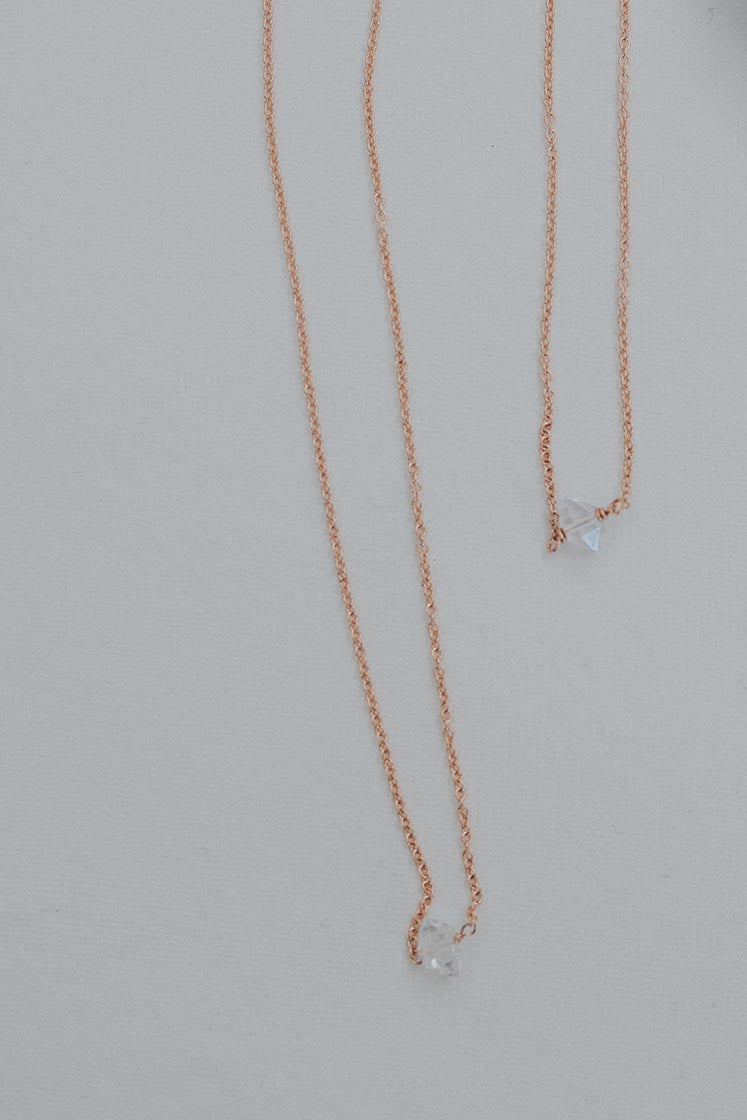 Tiny Herkimer Necklace