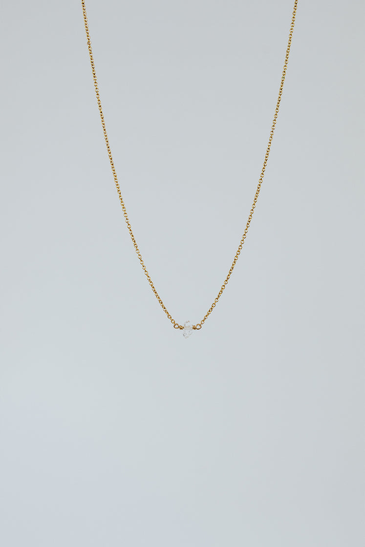 Single Stone Necklace - Herkimer