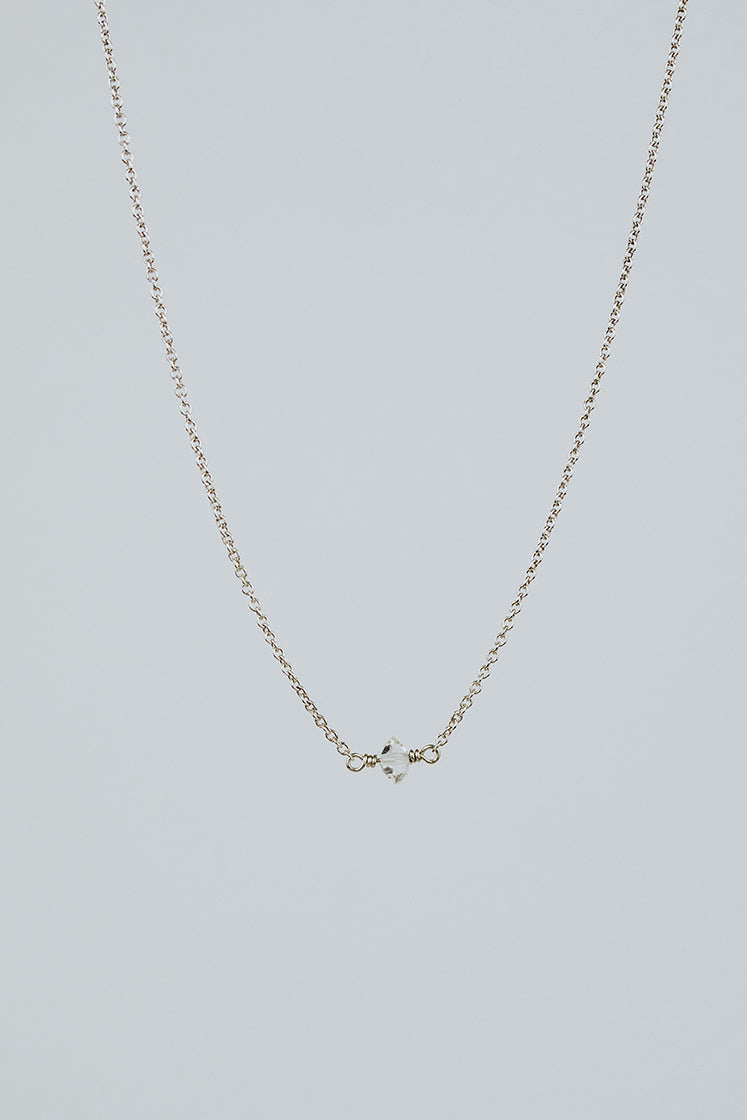 Single Stone Necklace - Herkimer