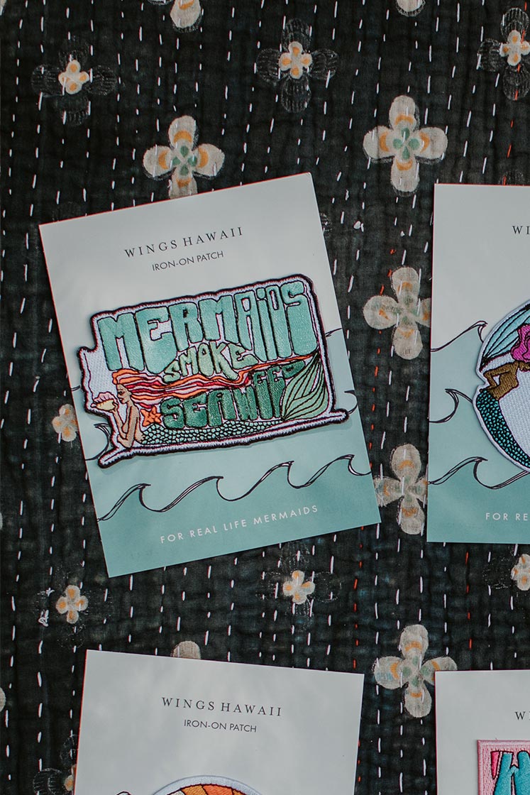 Embroidered Patch - Mermaids Smoke Seaweed