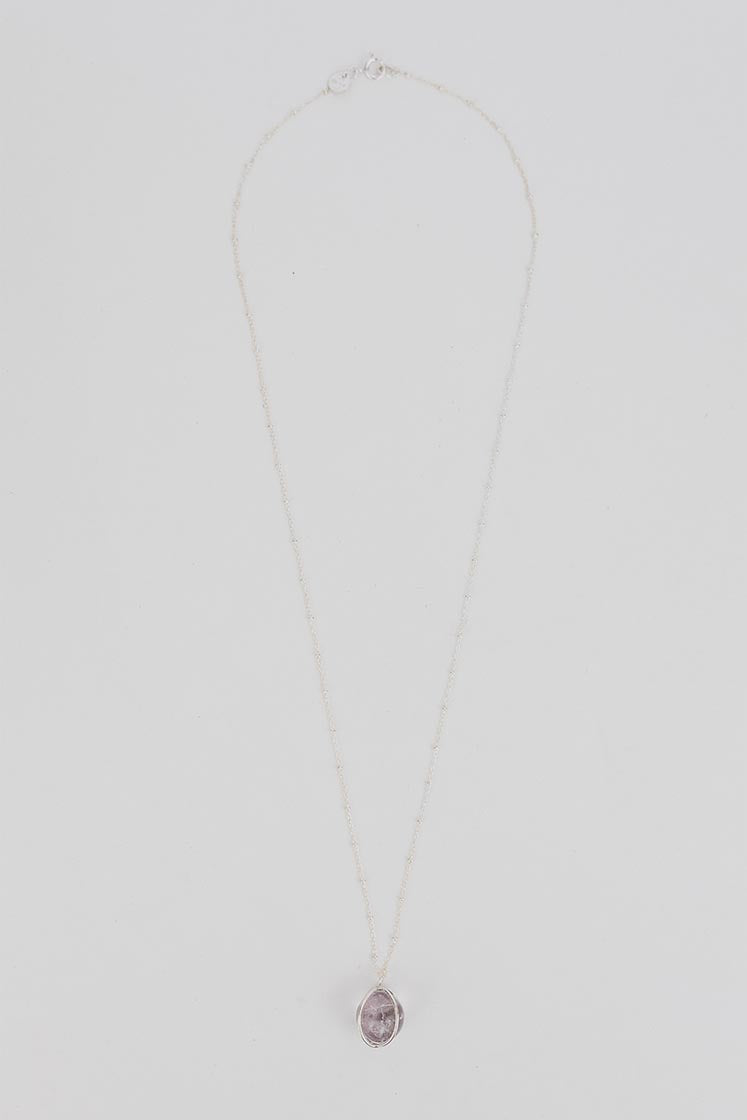 Crystal Sphere Necklace - Quartz