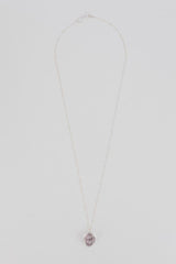 Crystal Sphere Necklace - Quartz thumbnail