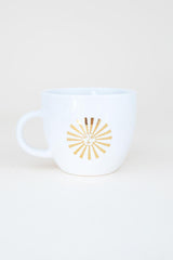 sun and moon gold decal on a white ceramic mug wings hawaii thumbnail