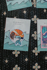 Wings Hawii sunset mermaid embroidered patch thumbnail