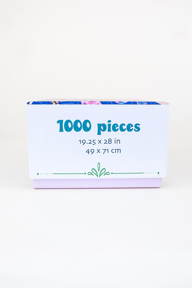 surf shack puzzle A super fun puzzle made of premium 100% recycled Eska board. Printed with non-toxic inks and a matte finish. Art by illustrator Kim Sielbeck based in Hawai'i. 