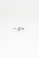 tiny butterfly wing ring made of sterling silver women's jewelry hand made in haiku maui wings hawaii thumbnail