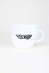 virgo mermaid zodiac ceramic mug black and white wings hawaii thumbnail