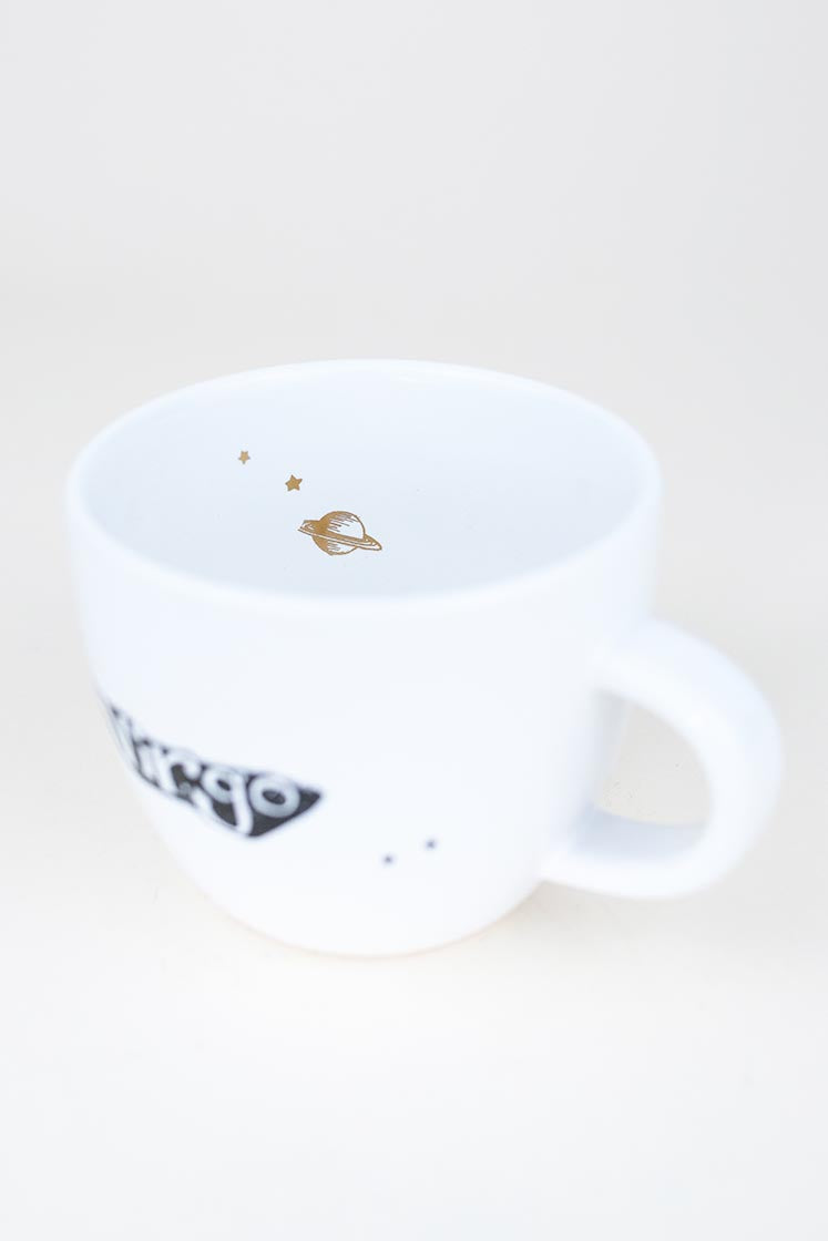 virgo mermaid zodiac ceramic mug black and white wings hawaii