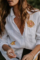 tiny butterfly wing necklace in sterling silver or 14k gold women's jewelry simple minimal elegant everyday pieces to wear and cherish hand made in haiku maui wings hawaii thumbnail