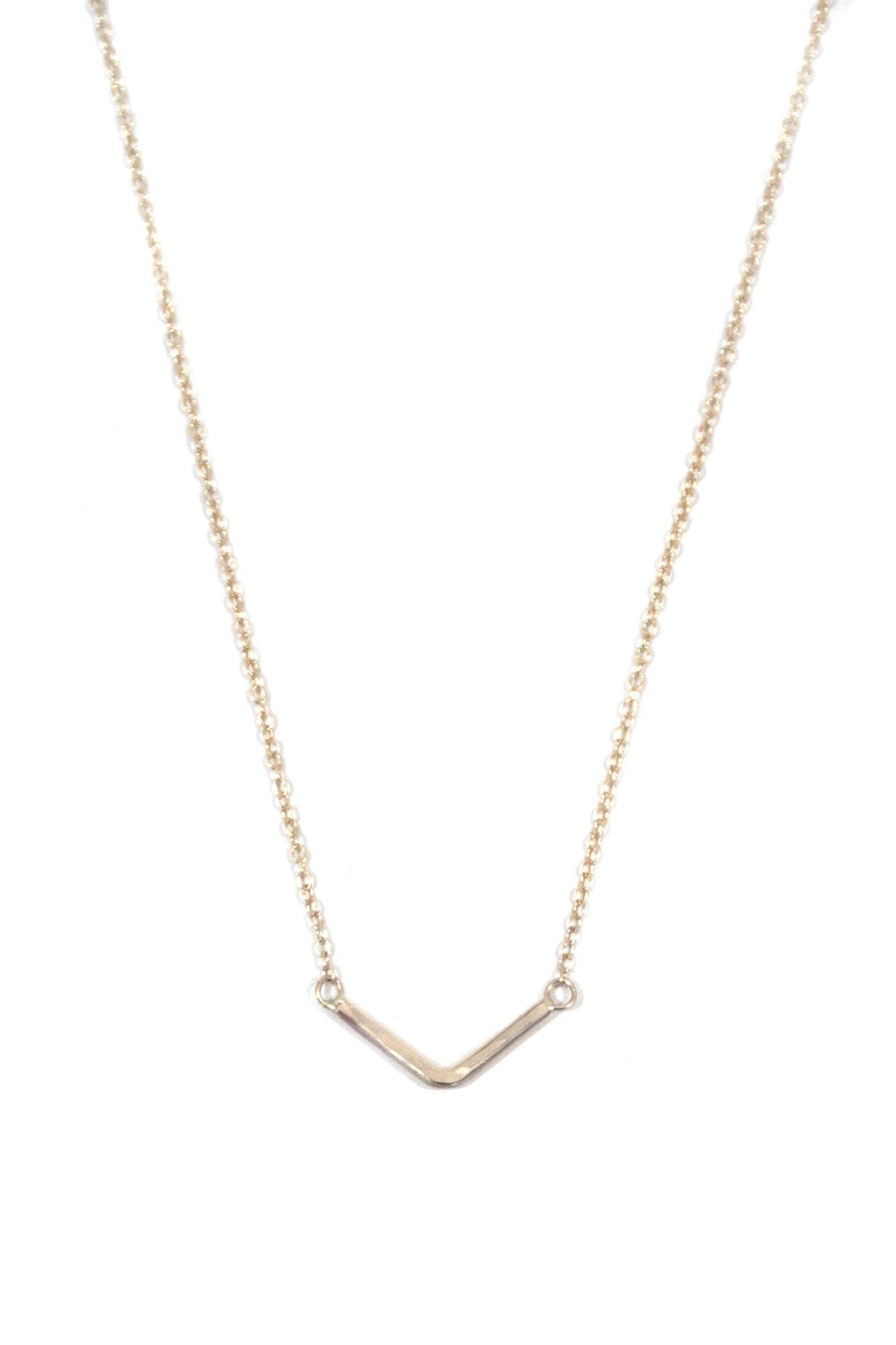 wings hawaii necklace gold sterling silver boomerang chevron arrow handmade simple minimal minimalist