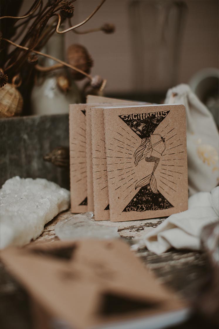 Wings Hawaii zodiac mini notebooks - Sagittarius 